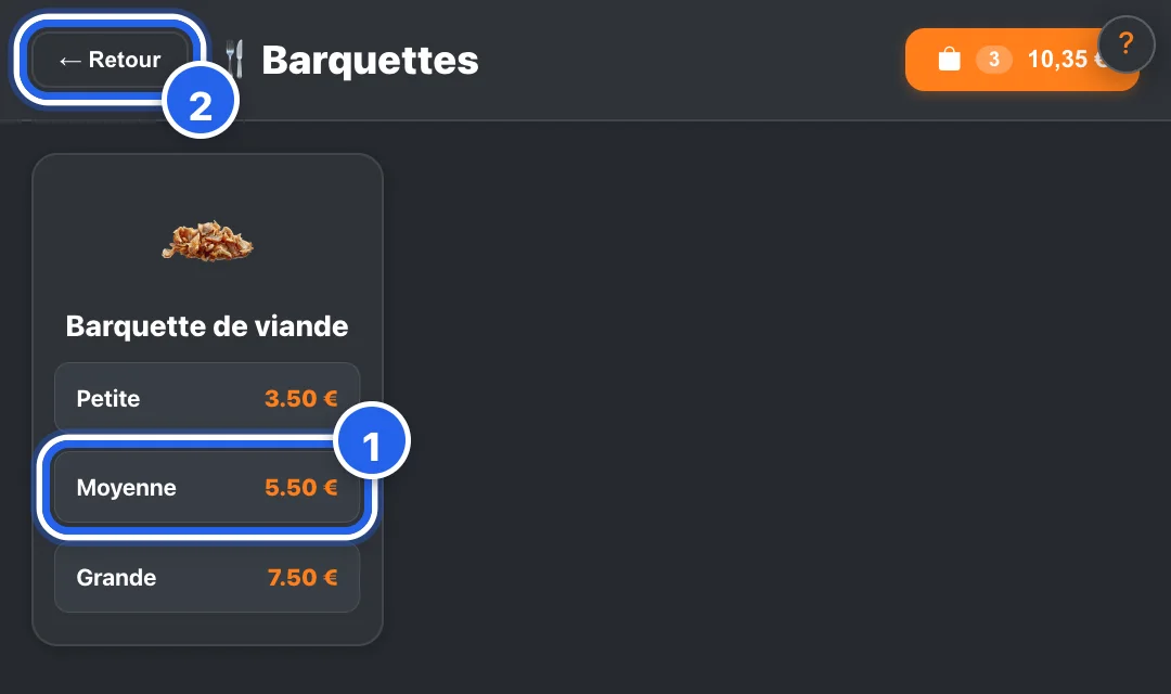 Une catégorie sans assistant : les barquettes de viande