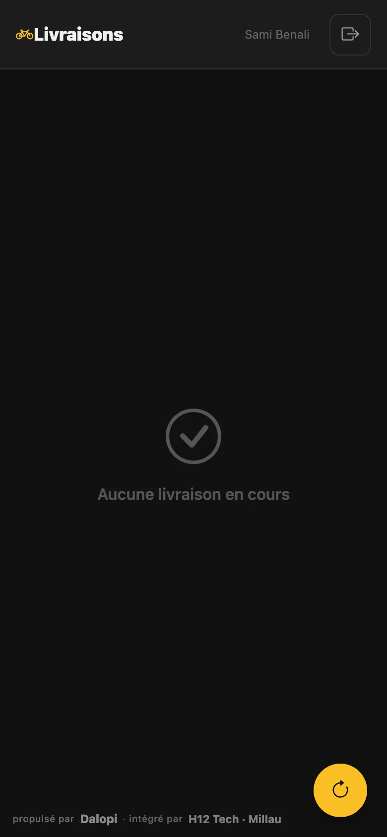Plus aucune livraison en cours
