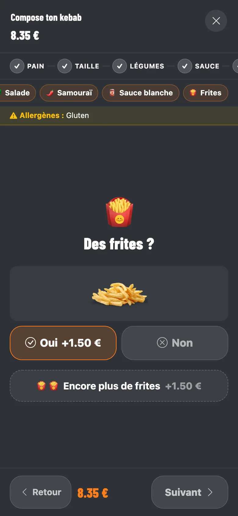 Des frites ? Oui, non, ou encore plus